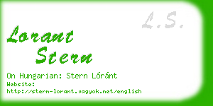 lorant stern business card